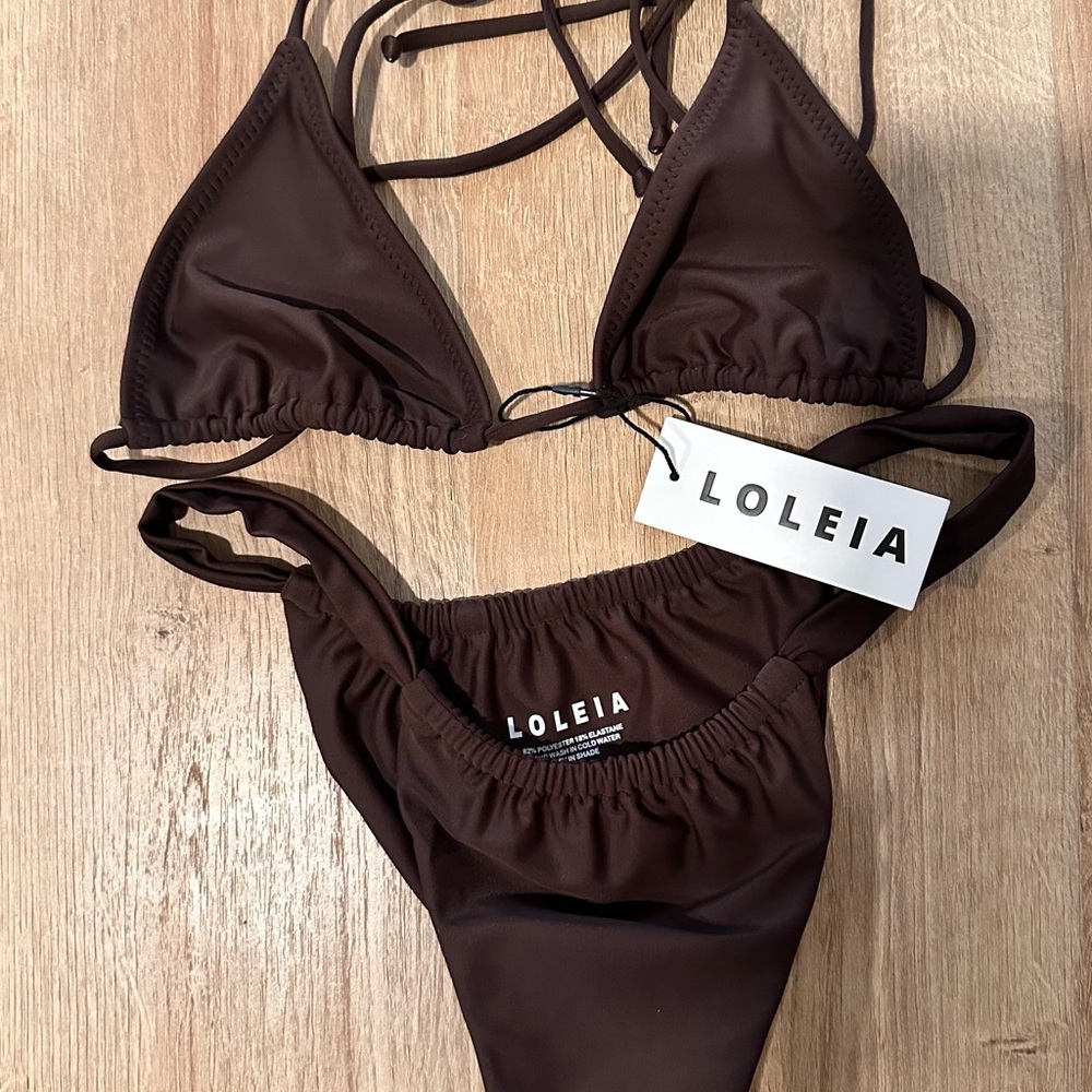 Chocolate Brown Bikini Set - Picture 3 of 4
